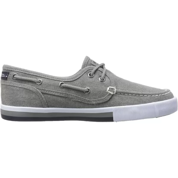 Nautica Kids Spinnaker Youth Boat Shoe Casual Loafer 2 Eye Lace Little KidBig KidGrey Washed