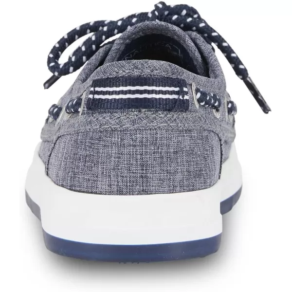 Nautica Kids Spinnaker Youth Boat Shoe Casual Loafer 2 Eye Lace Little KidBig KidNavy Heather