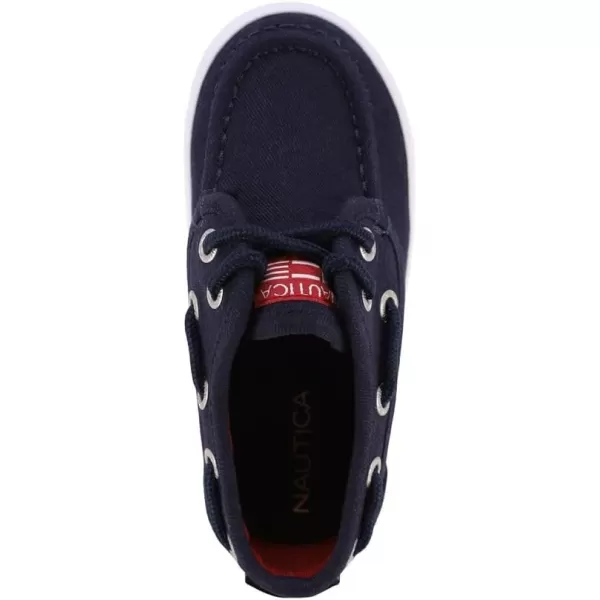 Nautica Kids Spinnaker Youth Boat Shoe Casual Loafer 2 Eye Lace Little KidBig KidNavy Twill