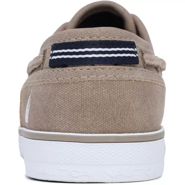 Nautica Kids Spinnaker Youth Boat Shoe Casual Loafer 2 Eye Lace Little KidBig KidSand Dot