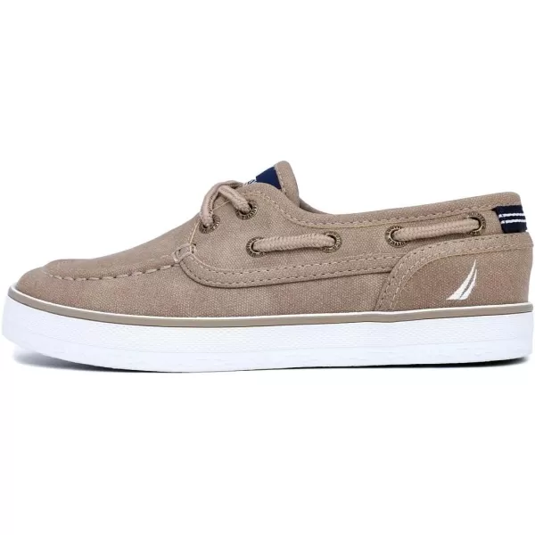 Nautica Kids Spinnaker Youth Boat Shoe Casual Loafer 2 Eye Lace Little KidBig KidSand Dot