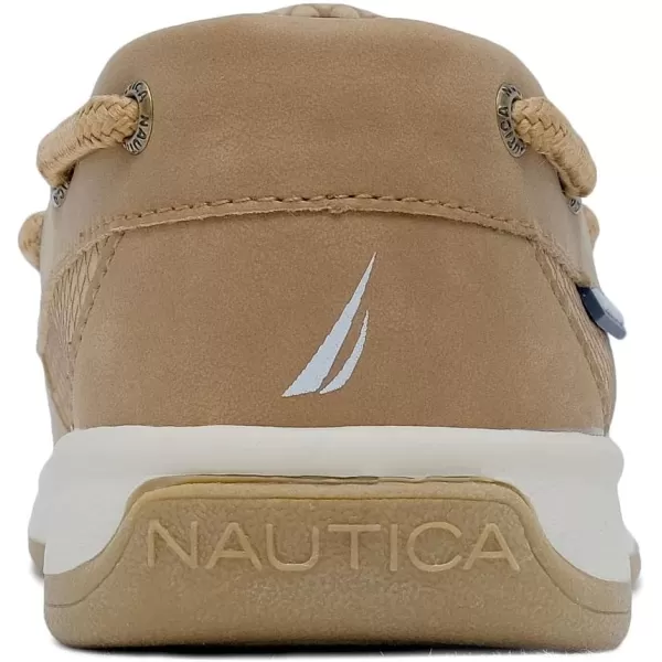 Nautica Kids Spinnaker Youth Boat Shoe Casual Loafer 2 Eye Lace Little KidBig KidTanbeni