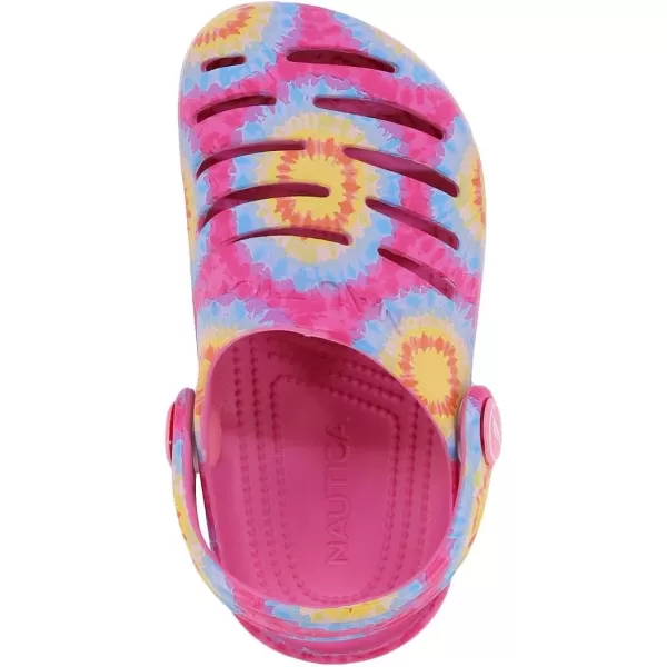 Nautica Kids Sports Clogs Sandals Athletic Beach Water Shoes  River EdgeBoys  Girls ToddlerLittle KidBig KidNeon Bullseye Tie Dye