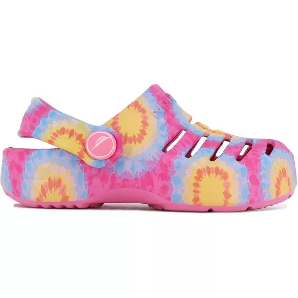 Nautica Kids Sports Clogs Sandals Athletic Beach Water Shoes  River EdgeBoys  Girls ToddlerLittle KidBig KidNeon Bullseye Tie Dye