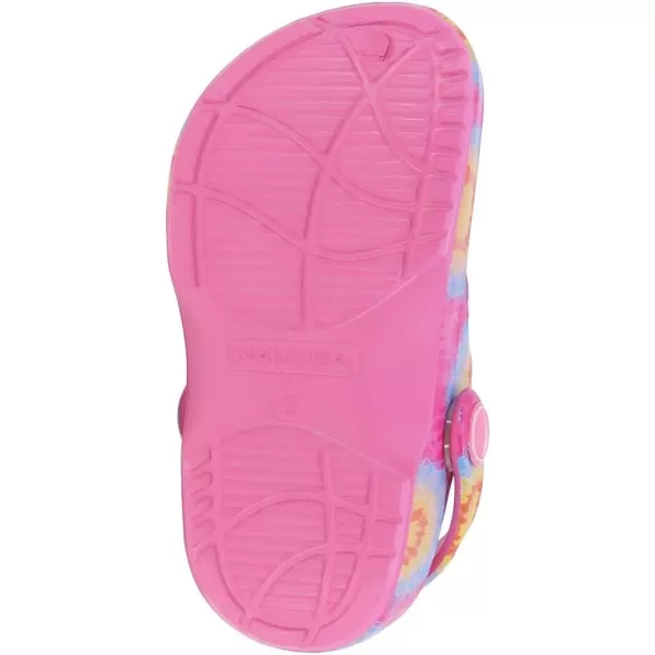 Nautica Kids Sports Clogs Sandals Athletic Beach Water Shoes  River EdgeBoys  Girls ToddlerLittle KidBig KidNeon Bullseye Tie Dye