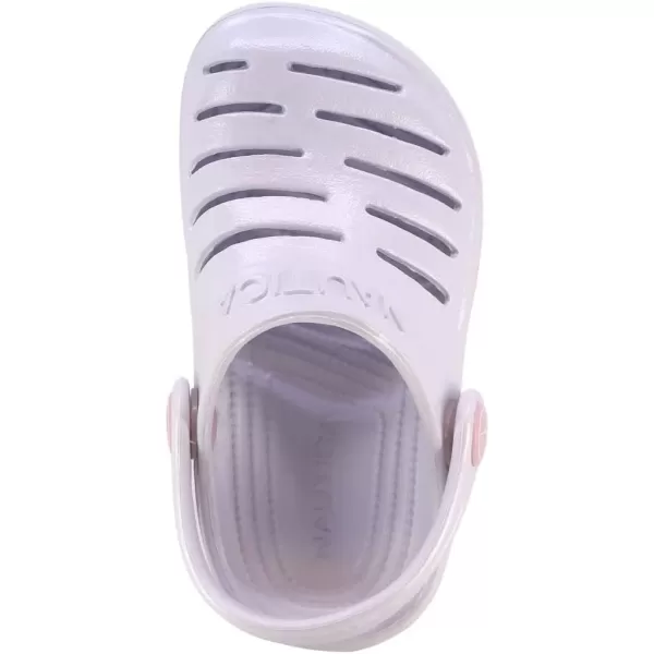 Nautica Kids Sports Clogs Sandals Athletic Beach Water Shoes  River EdgeBoys  Girls ToddlerLittle KidBig KidWhite Pearlized