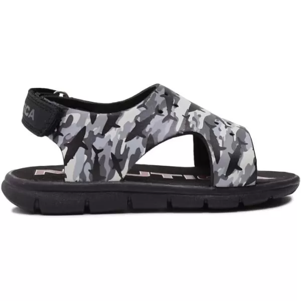 Nautica Kids Sports Sandals  Water Shoes Open Toe Athletic Summer Sandal Boy  Girl Little KidBig KidBlack Grey Shark Camo