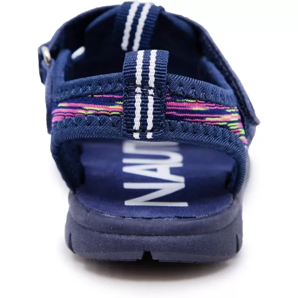 Nautica Kids Sports Sandals  Water Shoes Open Toe Athletic Summer Sandal Boy  Girl Little KidBig KidNavy Multi Heather