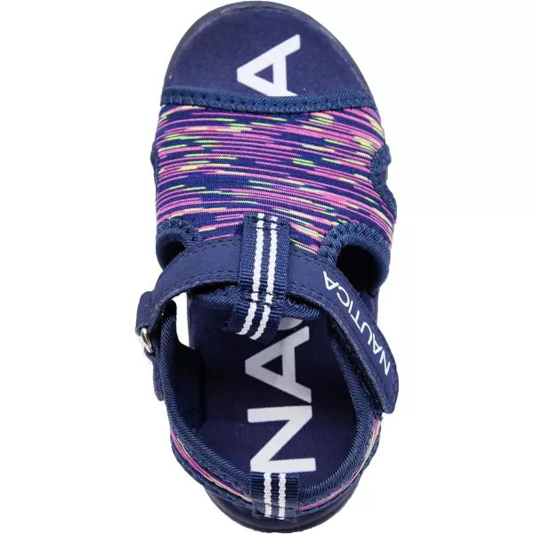 Nautica Kids Sports Sandals  Water Shoes Open Toe Athletic Summer Sandal Boy  Girl Little KidBig KidNavy Multi Heather