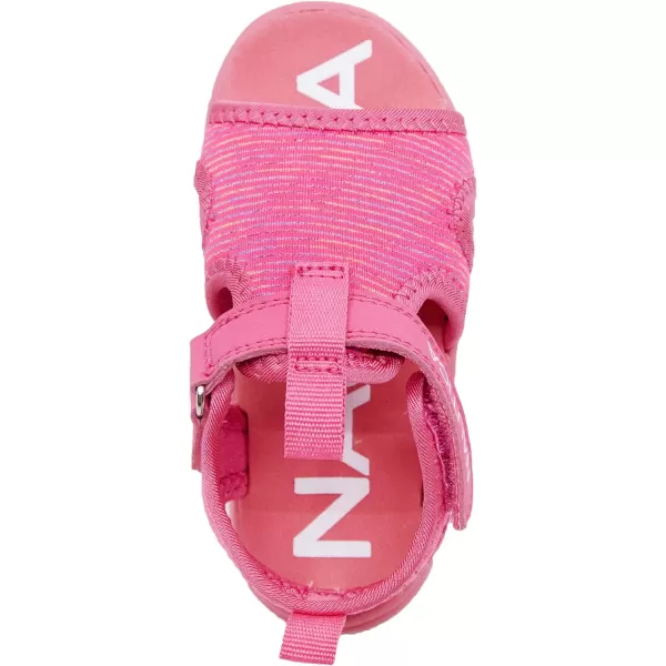 Nautica Kids Sports Sandals  Water Shoes Open Toe Athletic Summer Sandal Boy  Girl Little KidBig KidPink Met Multi Stripe