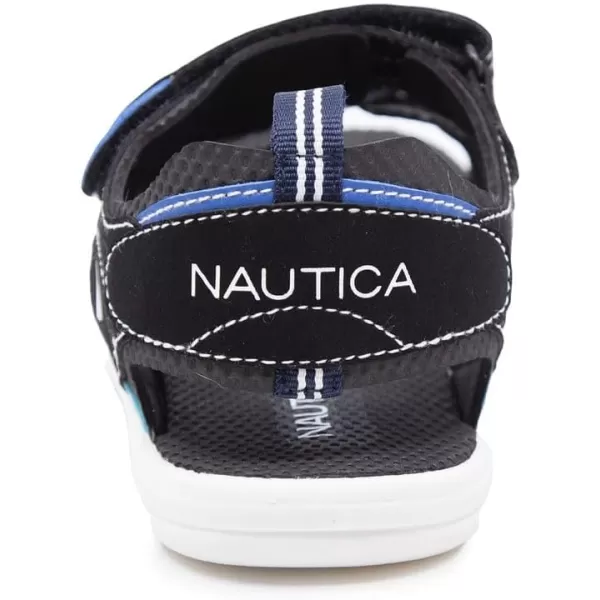 Nautica Kids Sports Sandals Open Toe Athletic Beach Water Shoes Boys  Girls ToddlerLittle KidBig KidBlack Blue Tealhelm