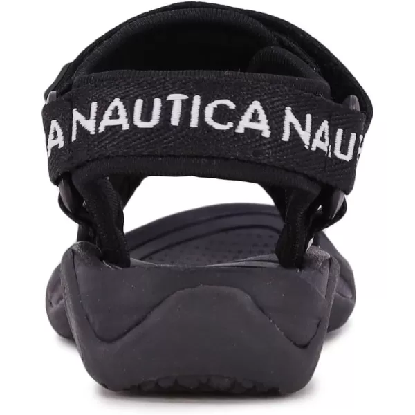 Nautica Kids Sports Sandals Open Toe Athletic Beach Water Shoes Boys  Girls ToddlerLittle KidBig KidBlackaugustus