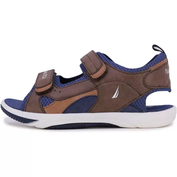 Nautica Kids Sports Sandals Open Toe Athletic Beach Water Shoes Boys  Girls ToddlerLittle KidBig KidBrown Tan Ivoryhelm