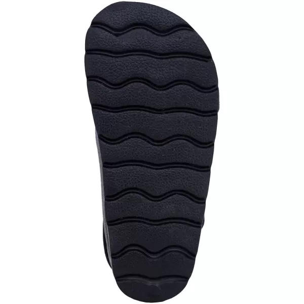Nautica Kids Toddler Open Toe Sandal 2 Buckle Straps EVA Comfort Slide Outdoor Back Strap Casual Sandals Float Boat Boy  GirlToddlerLittle KidBlack White