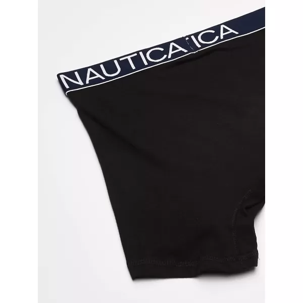 Nautica Mens 3 Pack Cotton Stretch Boxer BriefBlack