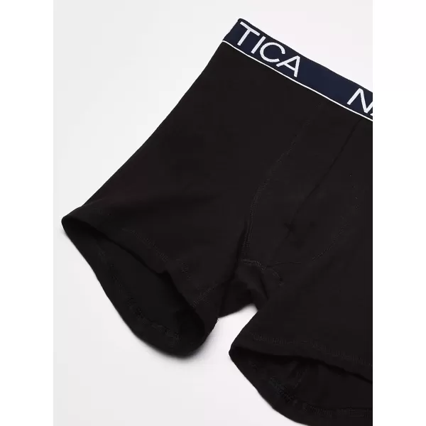 Nautica Mens 3 Pack Cotton Stretch Boxer BriefBlack