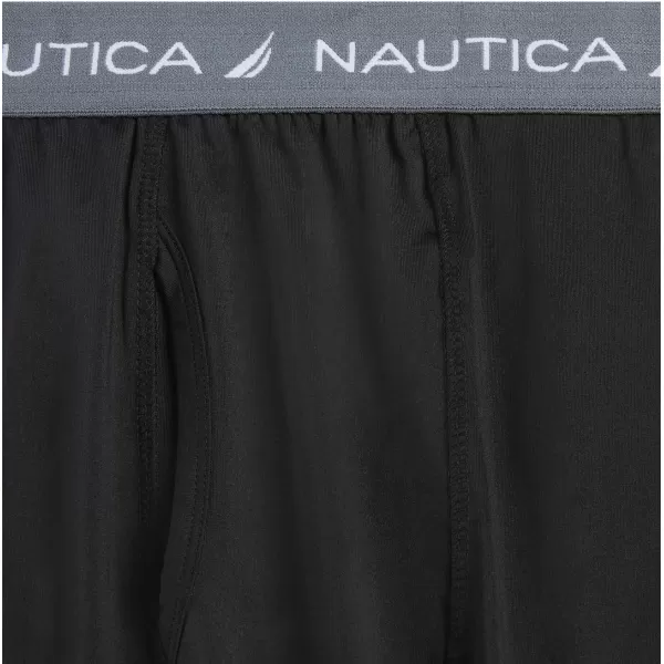 Nautica Mens 34 Length Base Layer Performance Pant with Dri Fusion TechBlack