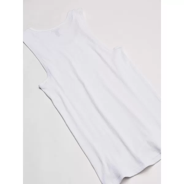 Nautica Mens 4 Pack Ribbed Cotton TankWhite