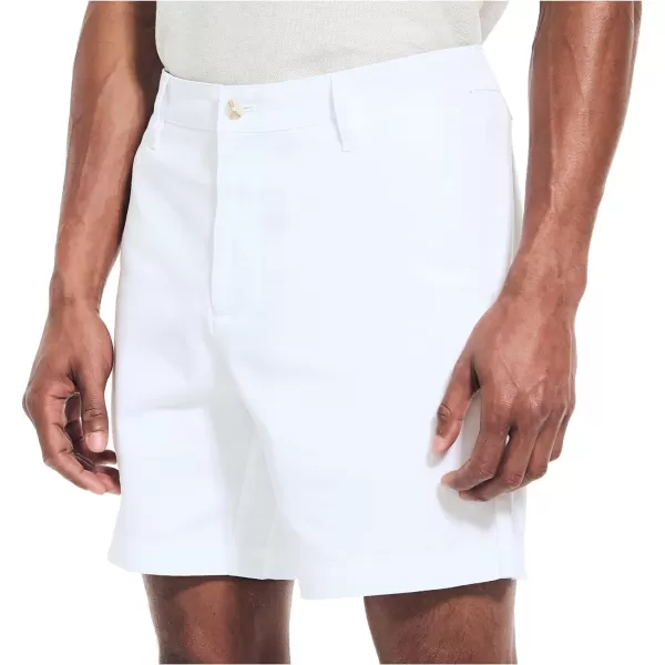 Nautica Mens 6 Deck ShortBright White