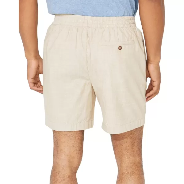 Nautica Mens 7 Classic Fit Boardwalk ShortsMilitary Tan