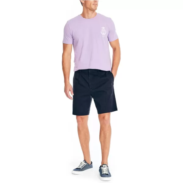 Nautica Mens 85 Pleated ShortNavy