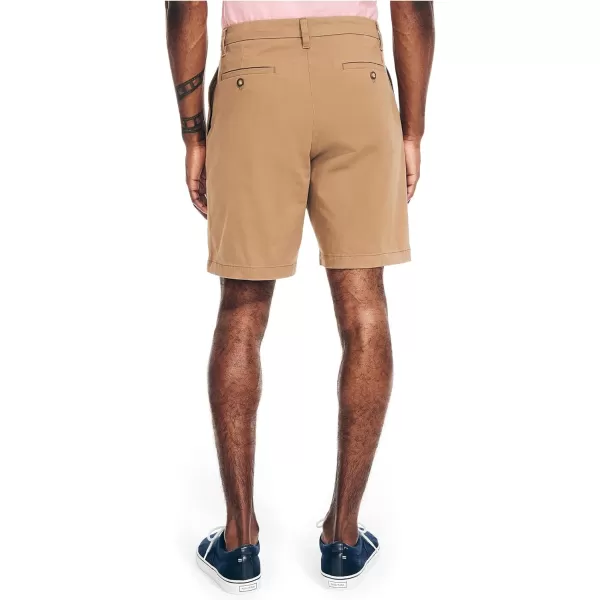 Nautica Mens 85 Pleated ShortOyster Brown