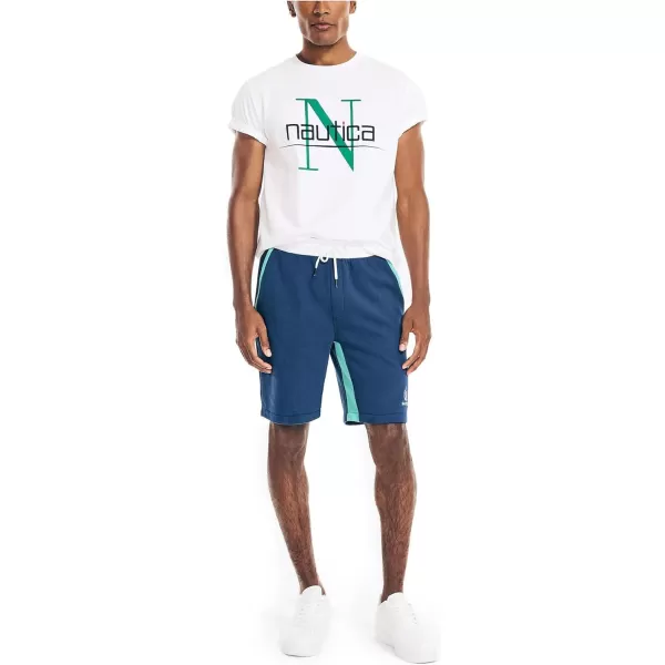 Nautica Mens 9 Sustainably Crafted Reissue Logo ShortBlue Depths