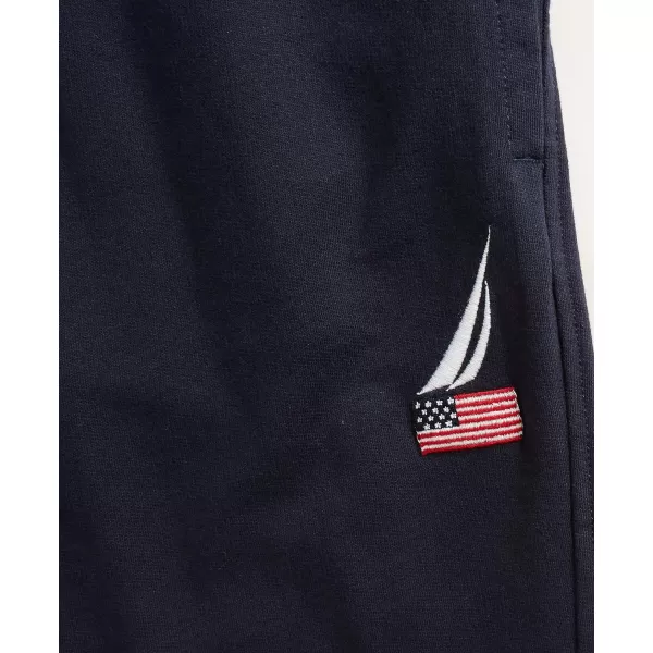 Nautica Mens American Flag Logo JoggersNavy