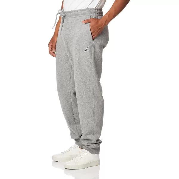 Nautica Mens Anchor Fleece Basic JoggersStone Grey Heather