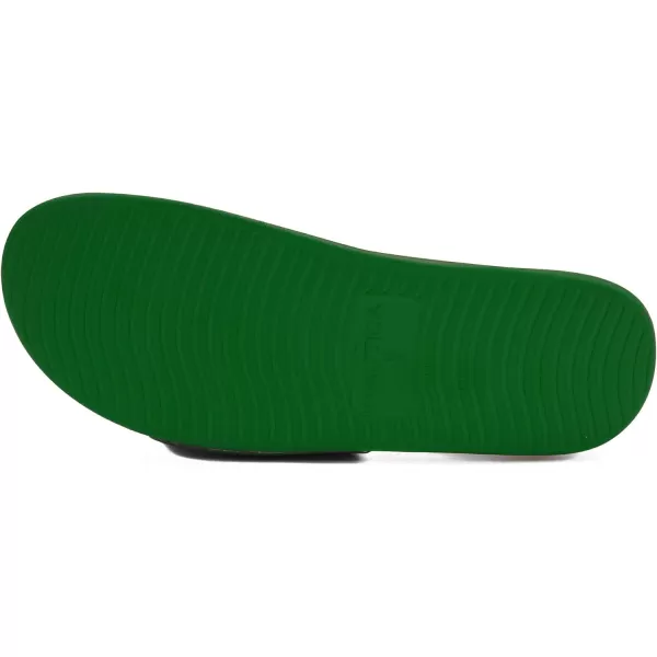Nautica Mens Athletic Slide Adjustable Straps Comfort SandalWideMedium WidthGreenBlueYellow