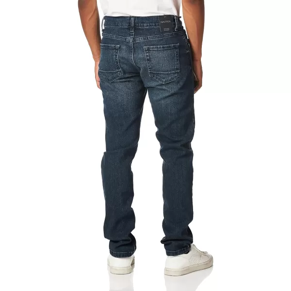 Nautica Mens Athletic Slim Stretch DenimSmokey Blue Wash