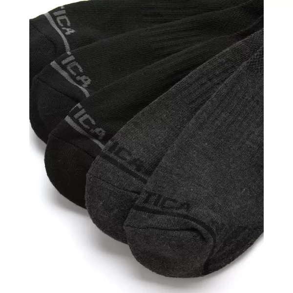 Nautica Mens Athletic Socks  Cushioned Crew Socks 5 PackDark Grey Heather