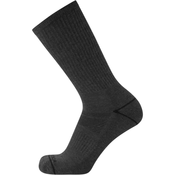 Nautica Mens Athletic Socks  Cushioned Crew Socks 5 PackDark Grey Heather