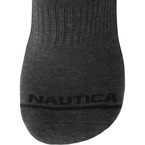 Nautica Mens Athletic Socks  Cushioned Crew Socks 5 PackDark Grey Heather