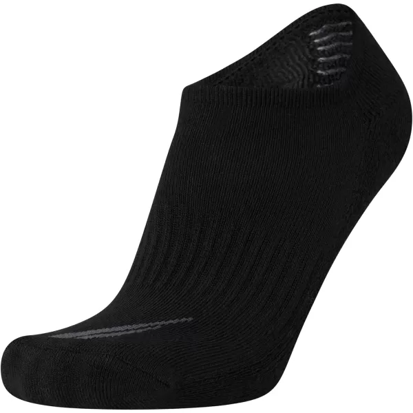 Nautica Mens Athletic Socks  Cushioned Low Cut Socks 6 8 12 PackAll Black 6 Pack