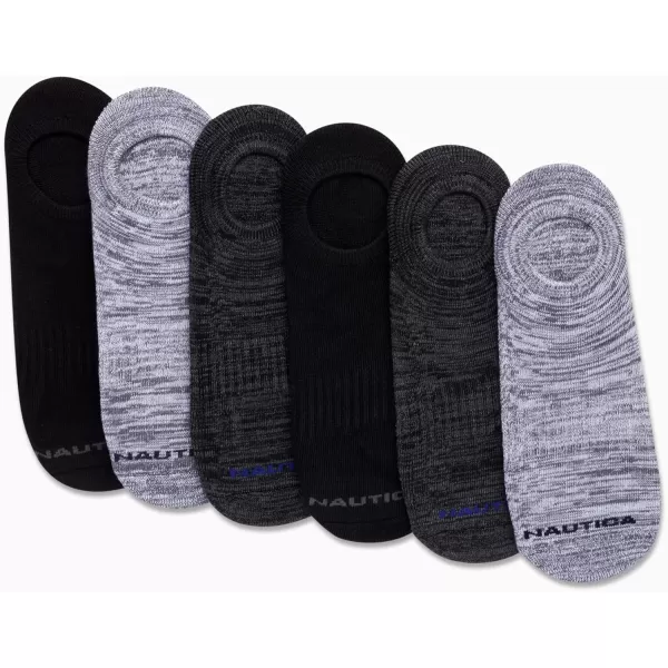 Nautica Mens Athletic Socks  Cushioned Low Cut Socks 6 8 12 PackAssorted 6 Pack