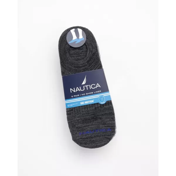 Nautica Mens Athletic Socks  Cushioned Low Cut Socks 6 8 12 PackAssorted 6 Pack