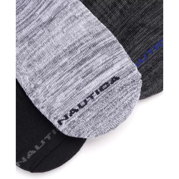 Nautica Mens Athletic Socks  Cushioned Low Cut Socks 6 8 12 PackAssorted 6 Pack