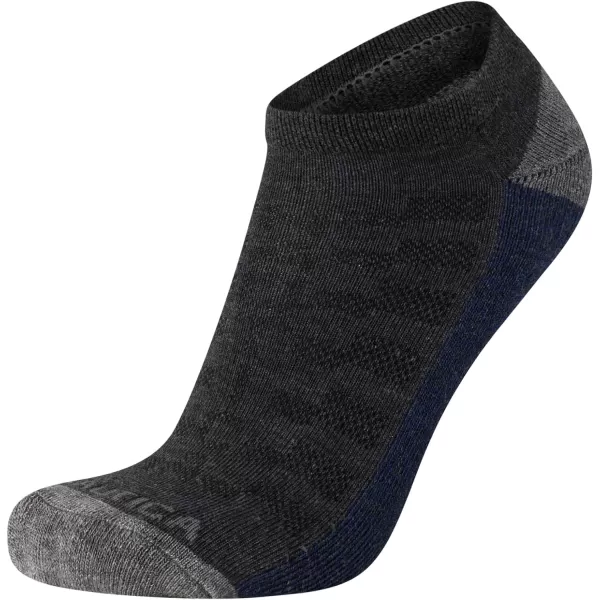 Nautica Mens Athletic Socks  Cushioned Low Cut Socks 6 8 12 PackBlackGrey