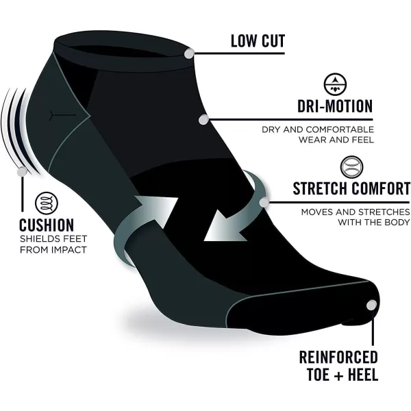 Nautica Mens Athletic Socks  Cushioned Low Cut Socks 6 8 12 PackGreyNavy