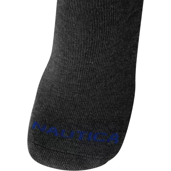 Nautica Mens Athletic Socks  Cushioned Low Cut Socks 6 8 12 PackNavyGray