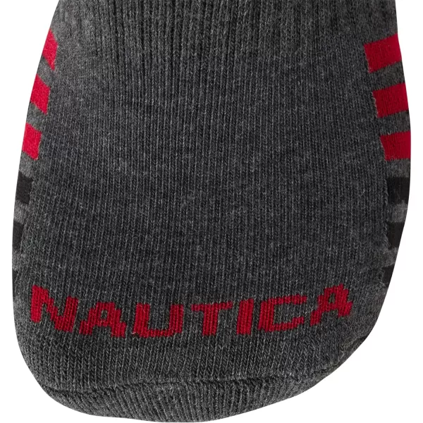 Nautica Mens Athletic Socks  Cushioned Quarter Cut Ankle Socks 8 PackGrey Assorted