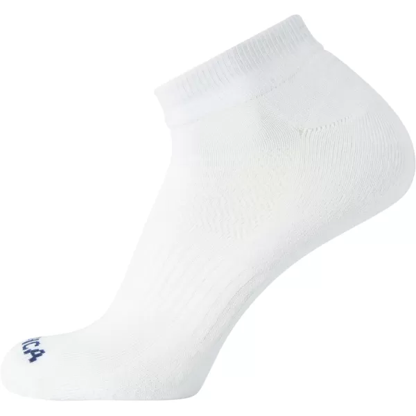 Nautica Mens Athletic Socks  Cushioned Quarter Cut Ankle Socks 8 PackPure White