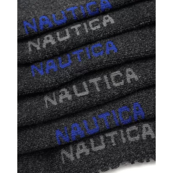 Nautica Mens Athletic Socks  Cushioned Quarter Cut Ankle Socks 8 PackSolid Black