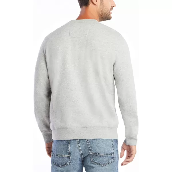 Nautica Mens Basic Crew Neck Fleece SweatshirtGrey Heather