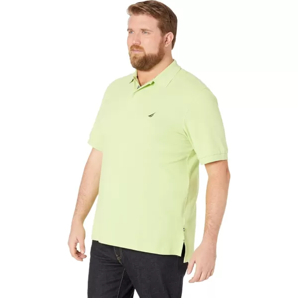 Nautica Mens Big  Tall Short Sleeve Stretch Solid Deck Polo ShirtMist Green