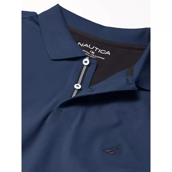 Nautica Mens Big amp Tall Stretch Pique PoloEstate Blue