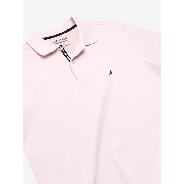 Nautica Mens Big and Tall Classic Fit Short Sleeve Solid Performance Deck Polo ShirtCradle Pink