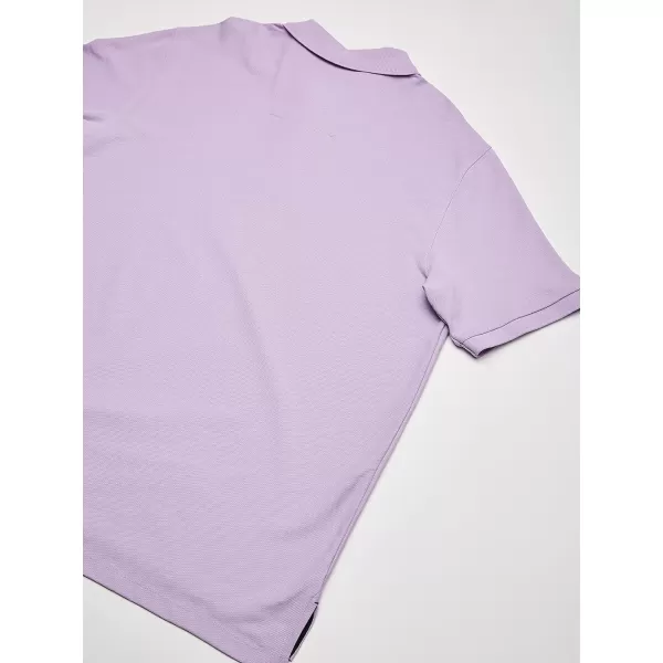 Nautica Mens Big and Tall Classic Fit Short Sleeve Solid Performance Deck Polo ShirtLavendula