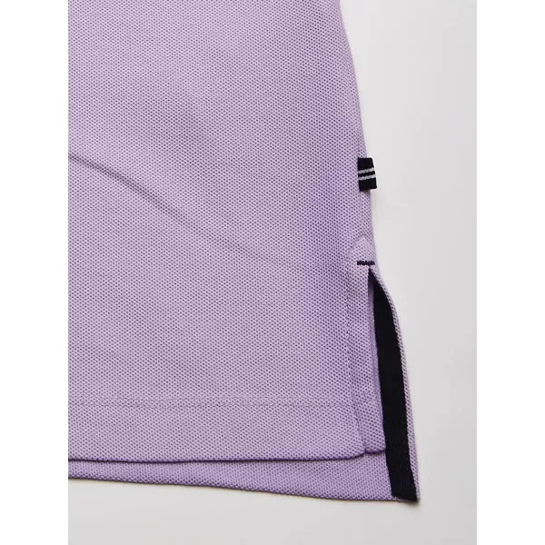 Nautica Mens Big and Tall Classic Fit Short Sleeve Solid Performance Deck Polo ShirtLavendula